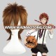 High Quality 35cm Short Straight Katekyo Hitman Reborn wig Sawada Tsunayoshi Brown wig Synthetic Anime Wig Cosplay Hair Wigs