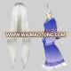 High Quality 100cm Long Straight The Legend of Qin Snow Girl White Synthetic Anime Cosplay Hair Wig