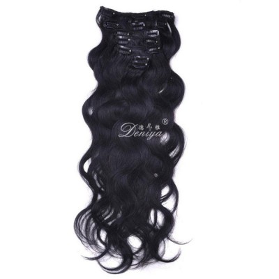 Deniya Blonde High Quality Brazilian Body Wave Natural Human Hair Clip in Extensions