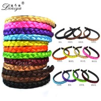 Hot sale fashion Synthetic Short Braided headband Hair Accessory