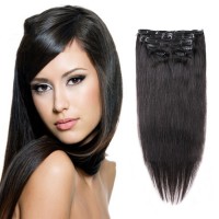 Deniya 100% Virgin Hair 7 Piece Clips in Human Hair Extension